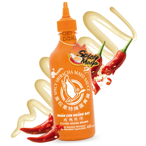 Flying Goose Sriracha Chili Sauce Spicy Mayonnaise (Halal, Gluten Free, Vegan) 455ml