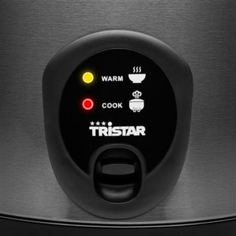 Tristar Cocinero de Arroz Negro Inox 1.5L