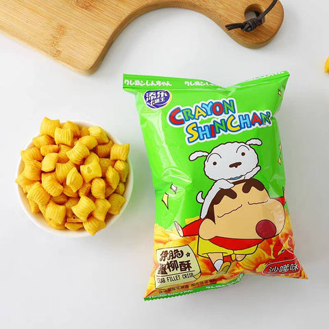 Snacks sabor Cangrejo Satay (con Tarjeta de Shin Chan) (8pks) 132g