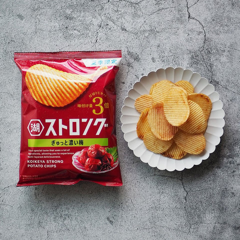 Koikeya Strong Potatoes Intense Ume flavor 52g