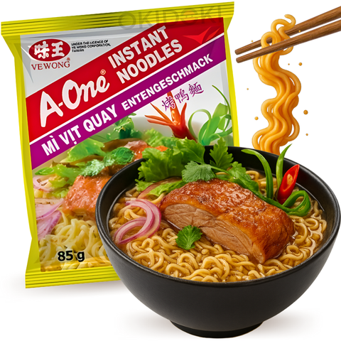 A-One Fideos Sabor Pato Asado 85g