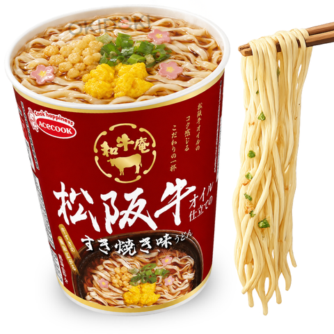 Acecook Cup Wagyuan Udon Sabor Sukiyaki de Ternera Matsuzaka 65g