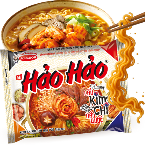 Acecook Hao Hao Fideos Instantáneos Sabor Kimchi 77g