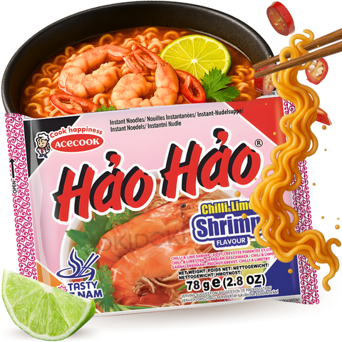 Acecook Hao Hao Fideos sabor Gambas Picantes con Lima 78g