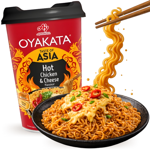 Ajinomoto Oyakata Cup Yakisoba Sabor Pollo Picante con Queso 97g