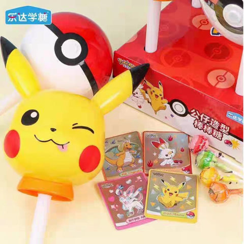 Leda Lollipop Piruleta en Forma de Pokémon (Pegatina Incluida / Diseño Aleatorio) 8g