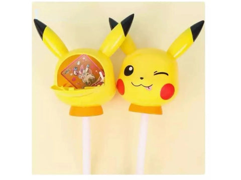 Leda Lollipop Piruleta en Forma de Pokémon (Pegatina Incluida / Diseño Aleatorio) 8g