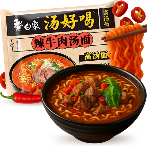 BAIXIANG Fideos con Sopa de Ternera Picante 111g