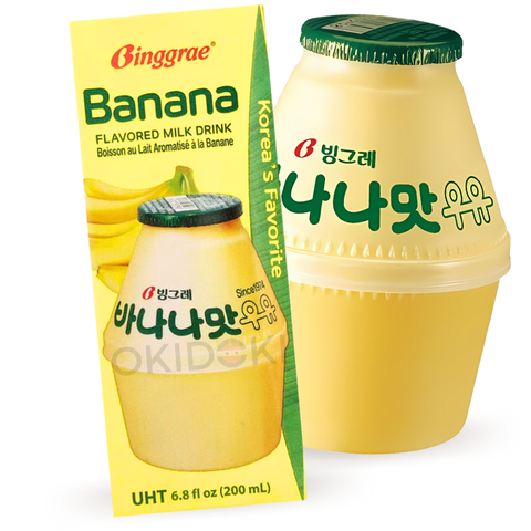 BINGGRAE Bebida Leche Banana Milk Coreano (Halal) 200ml