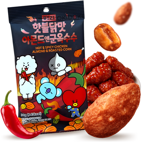 BT21 Almonds Spicy Chicken Flavor and Toasted Corn 30g