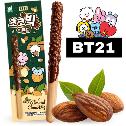 BT21 Chocobig Almendra (Halal) 54g