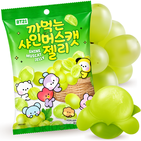 BT21 Peelable Grape Gummies Shinemuscat 76g