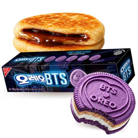 BTS x OREO Sabor Hotteok de Azúcar Moreno (Edición Coreana Limitada) 100g
