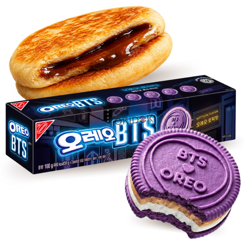 BTS x OREO Sabor Hotteok de Azúcar Moreno (Edición Coreana Limitada) 100g