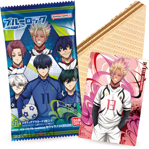Cartão Bandai Blue Lock 5 com bolacha wafer 12g