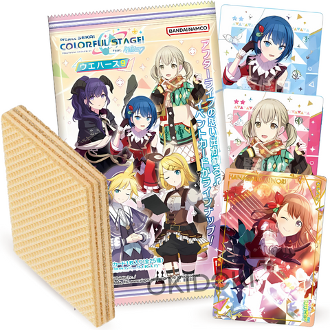 Bandai Colorful Stage feat Hatsune Miku 9 Wafers con Tarjeta 14g