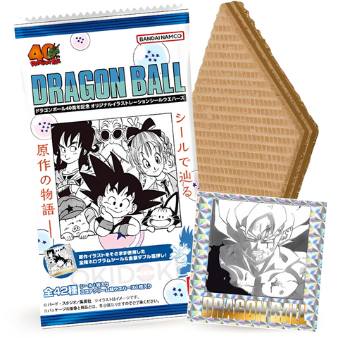Bandai Dragon Ball 40º Aniversario Galleta Wafer con Pegatina 13g