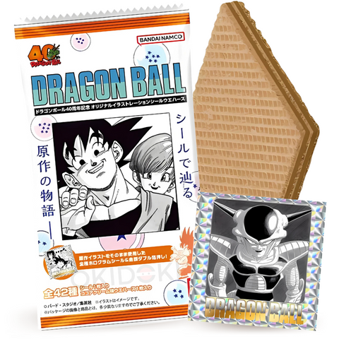 Bandai Dragon Ball 40º Aniversario Galleta Wafer con Pegatina 13g