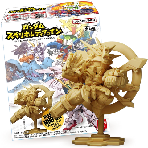 Figura e autocolante Bandai Gundam Superior Define com 1,5g de pastilha elástica