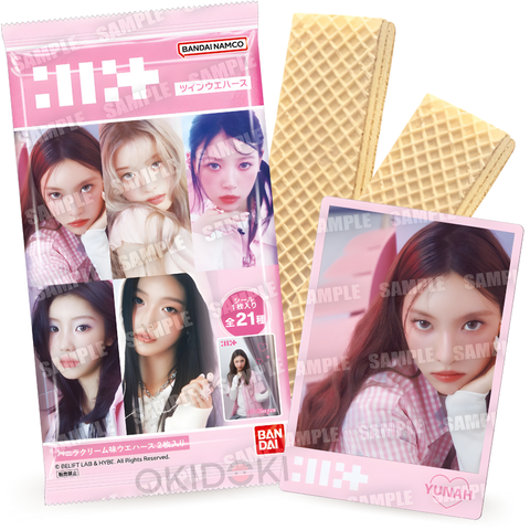 Bandai ILLIT Wafer con photocard 10.6g