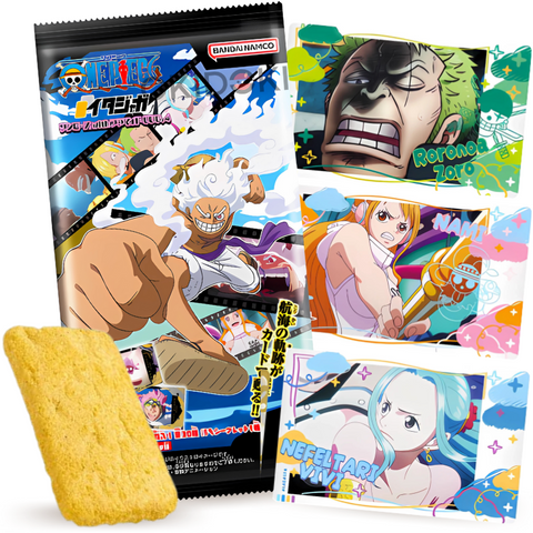 Bandai Itajaga One Piece Plamid Vol.4 Galleta con Tarjeta Coleccionable 7g