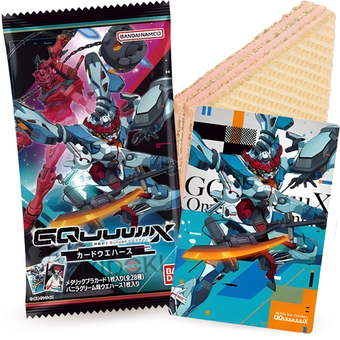 Cartão Bandai Mobile Suit Gundam GQuuuuuuX com bolacha wafer 12g
