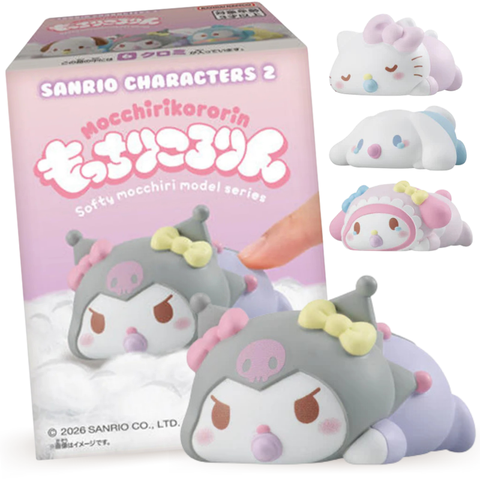 Bandai Mochiri Kororin Figura Sanrio con Chicle (Diseño Aleatorio) 1.5g