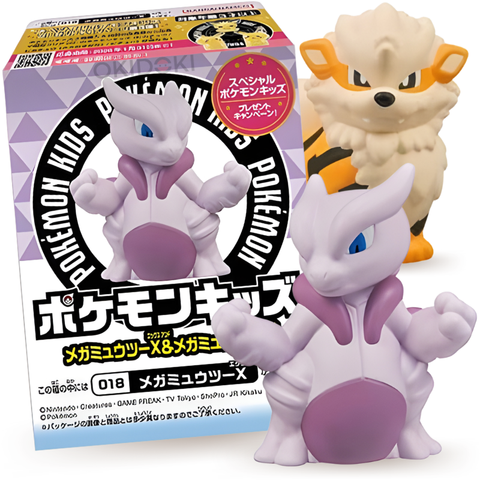 Bandai Pokémon Kids Mega Mewtwo X & Y Figura con Chicle 1.5g