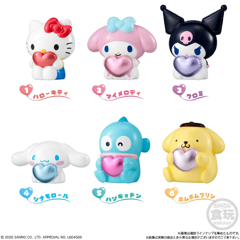 Pastilha Elástica Bandai Sanrio Characters com Mascote Balão Puffy 1.5g