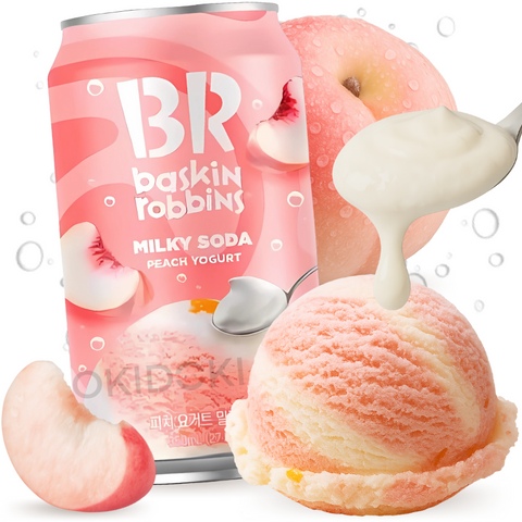 Baskin Robbins Soda de Yogurt sabor Melocotón 350ml