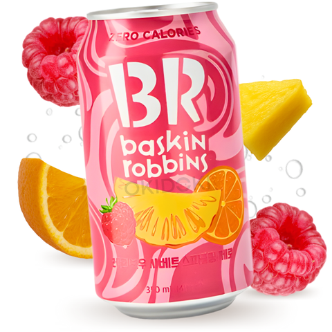 Baskin Robins Zero Refresco Espumoso Sabor Rainbow Sherbet (Sin Azúcar) 350ml