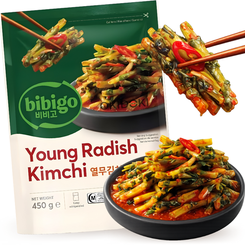 CJ BIBIGO Kimchi Fresco de Rábano Joven (Halal) (<4°C) 450g