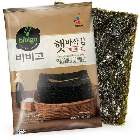 CJ Bibigo Alga Nori Sazonada con Aceite de Sésamo 20g