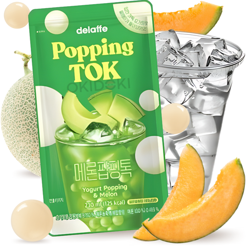 CU Delaffe Ice Cup Melon Popping Tok 230ml