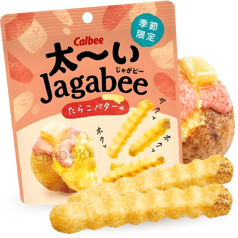 Calbee Jagabee Sabor Mantequilla y Huevas de Bacalao 35g