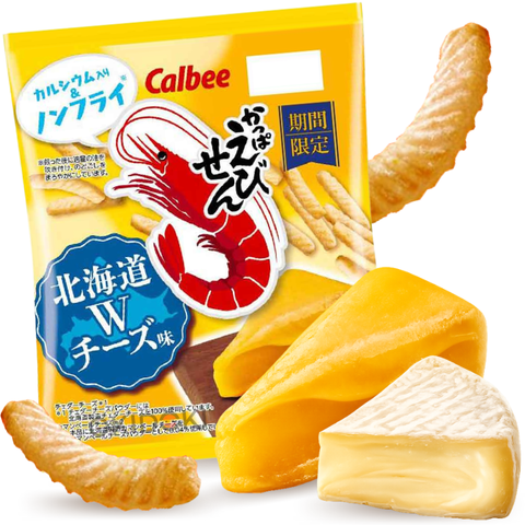 Calbee Kappa Ebisen Sabor Doble Queso de Hokkaido 64g