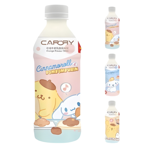 Carry Bebida Yogur de Naranja Cinnamoroll & Pompompurin 350ml