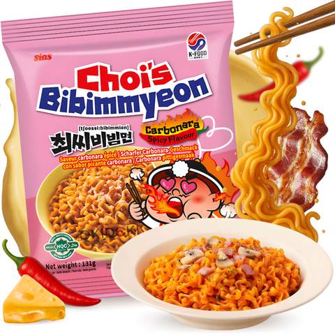 Choi's Ramen Sabor Carbonara Picante (Halal) 131,5g