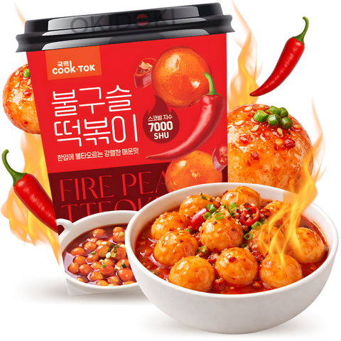 Cook Tok Cup Tteokbokki Tipo Bolitas Súper Picante 108g