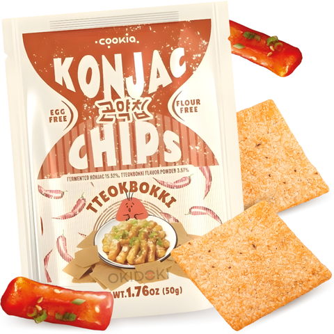 Cookia Chips de Konjac Sabor Tteokbokki 50g