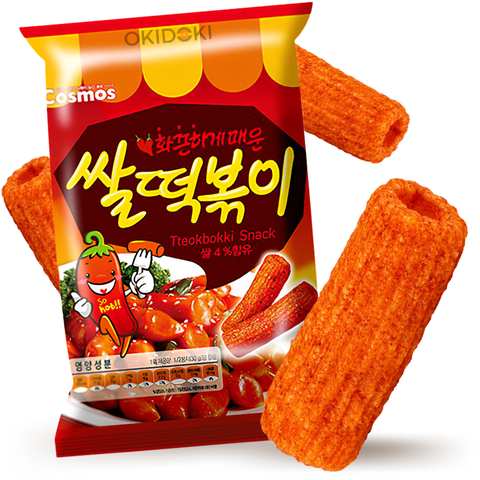 Cosmos Snack de Tteokbokki sabor Dulce y Picante 50g