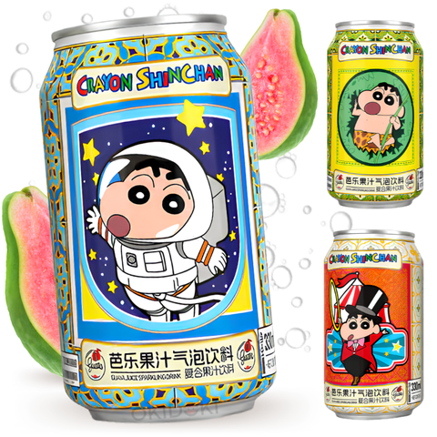 Crayon Shin-Chan Bebida Gaseosa de Guayaba (Diseño Aleatorio) 330ml