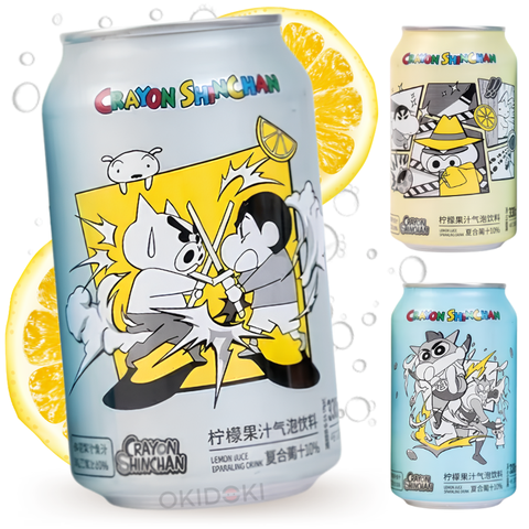 Crayon Shin-Chan Bebida Gaseosa de Limón (Diseño Aleatorio) 330ml