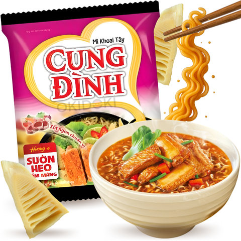 Cung Đình Fideos Instantáneos Sabor Costilla y Bambú 79g