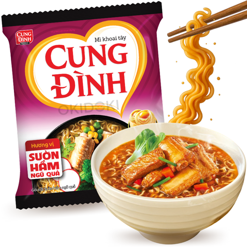 Cung Đình Fideos Instantáneos Sabor Costilla y Frutas 79g