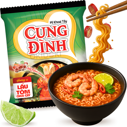 Cung Đình Fideos Instantáneos Sabor Gamba Agridulce 85g