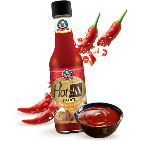 Dek Som Boon (Healthy Boy) Hot Chilisaus (Halal) 250ml