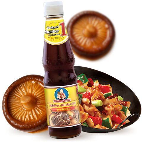 Dek Som Boon (Gezonde Jongen) Vegetarische Champignonsaus (Halal, Kosher) 300 ml