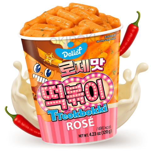 Delief Tteokbokki Instantáneo sabor Rosé (Halal) 120g