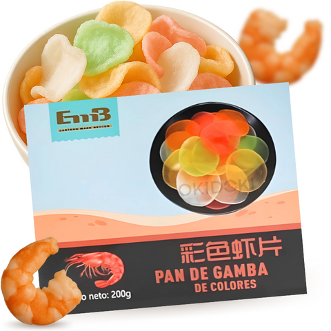 Emb Dried Coloured Shrimp Pan for Frying 200g